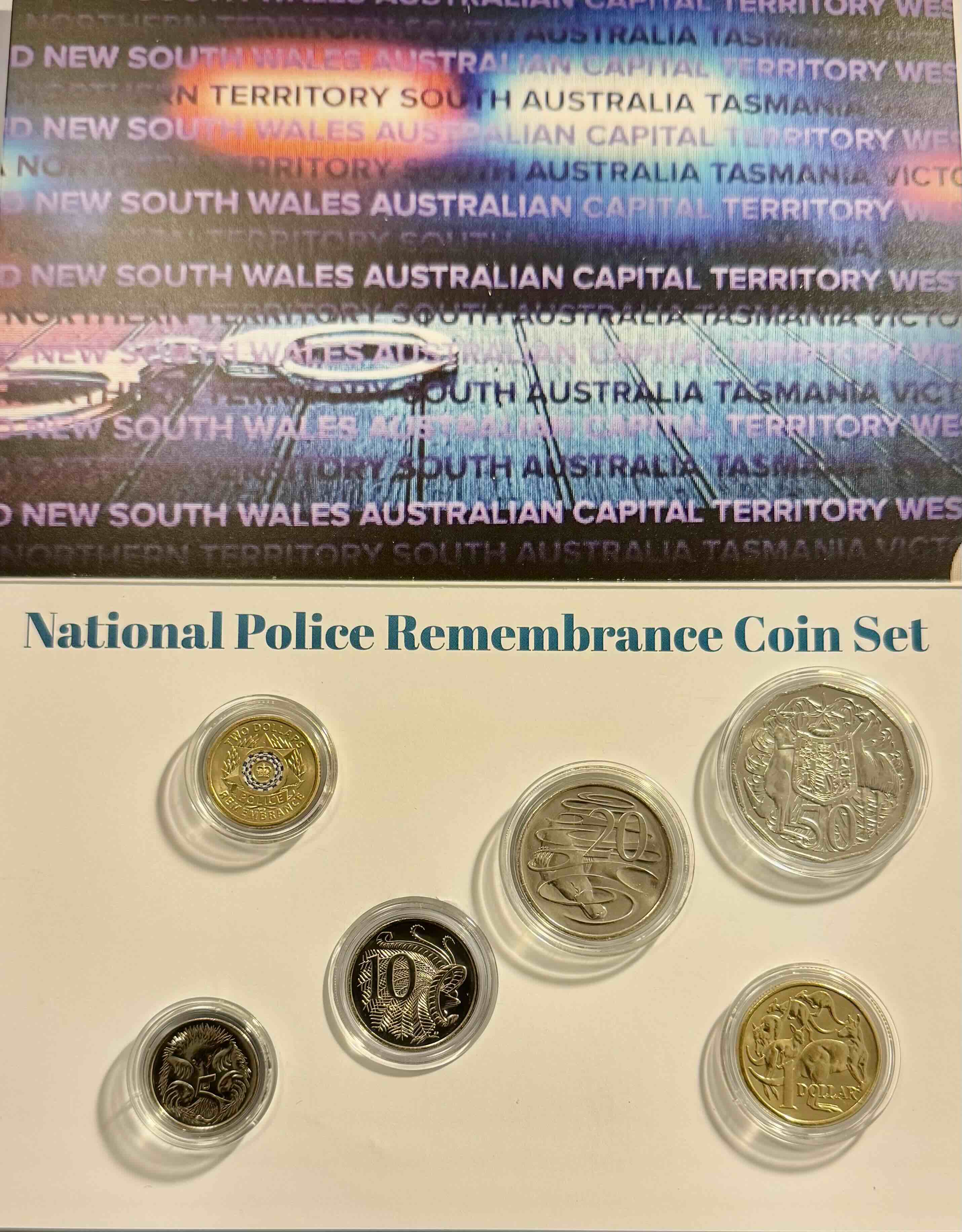 2019 Australian Police Remembrance 6 Coin UNC Set