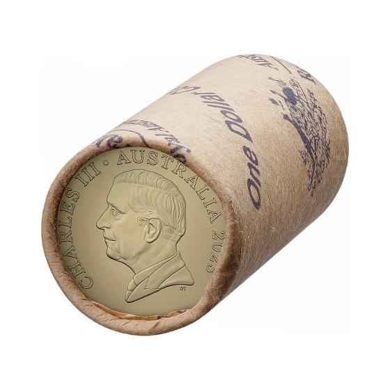 Royal Australian Mint 2023 $1 Circulated Coin- King Charles III Effigy- Non Premium Roll HH UNC