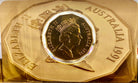 25th Anniversary of Decimal Currency 1991 50C Coin in Card