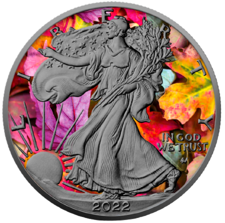Autumn The Four Seasons 1oz .999 Silver $1 American Eagle