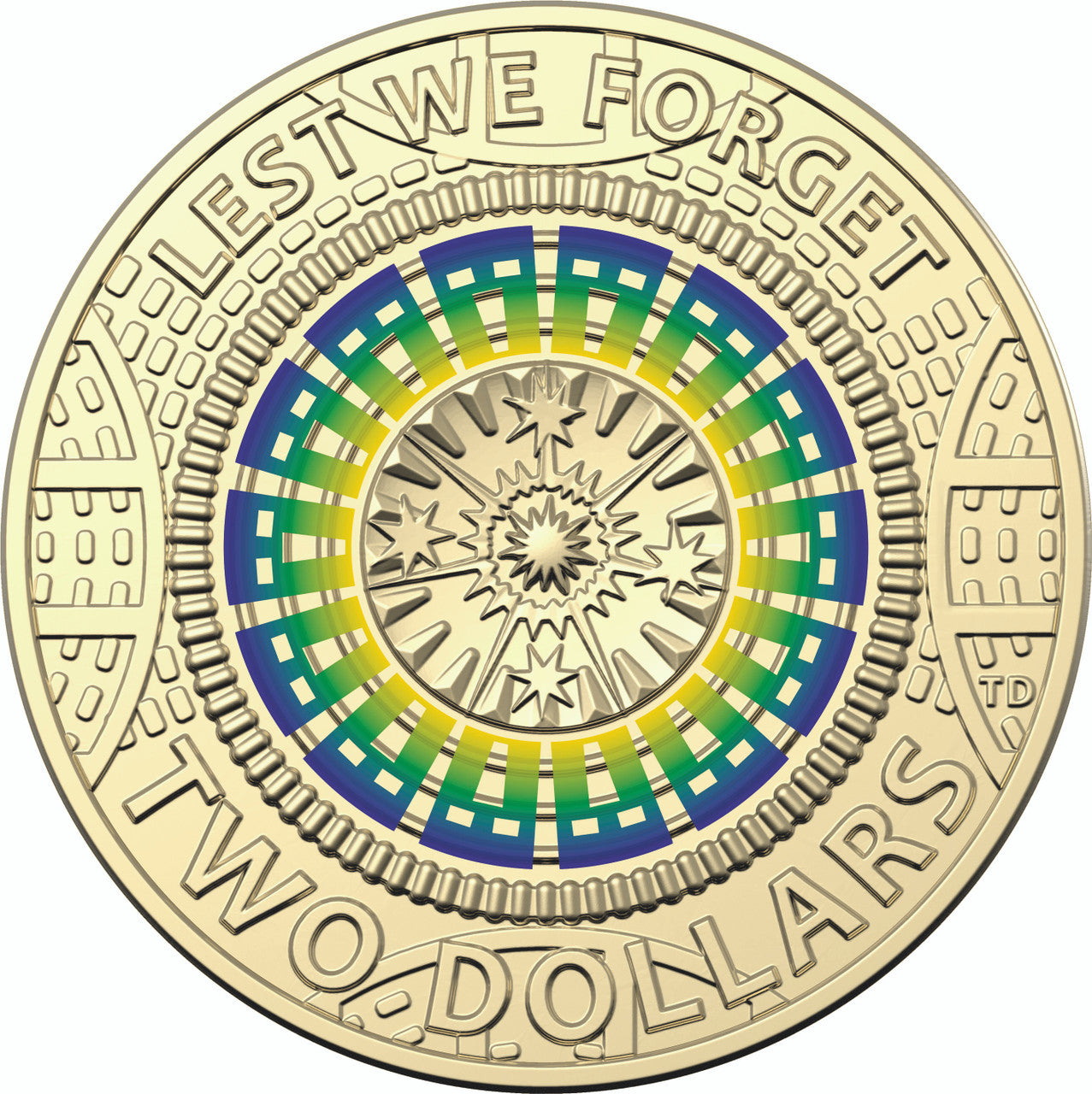 Royal Australian Mint 35th Anniversary of $2 Coin UNC Coloured 14 coin set 2023