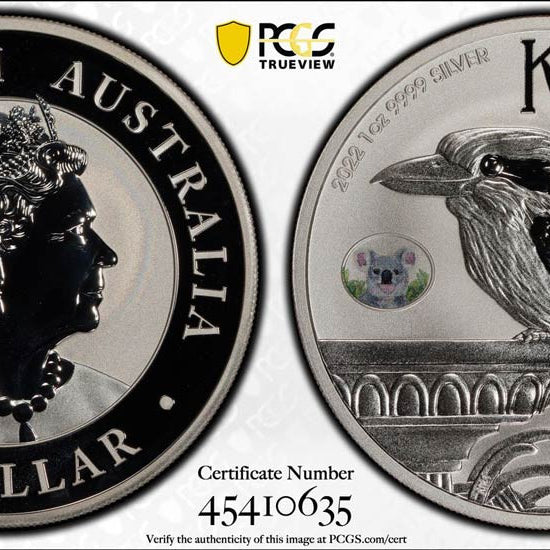 Koala Privy ANDA Money Expo Brisbane 2022-P $1 Kookaburra PCGS MS70