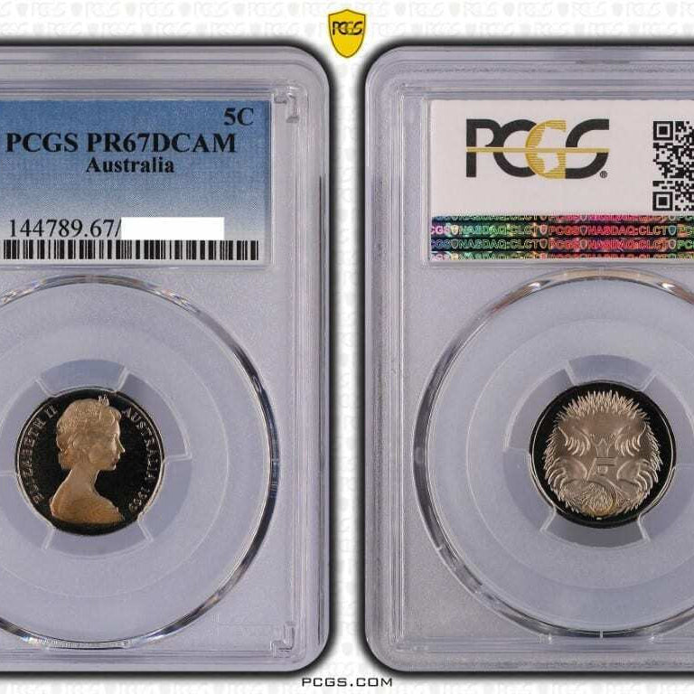 1969 Australian 5c PR67DCAM Proof Coin