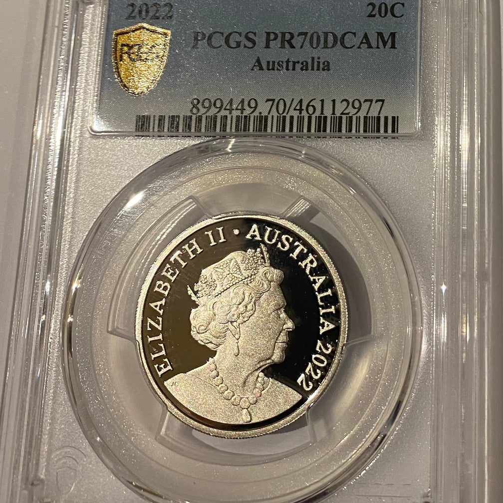 Royal Australian Mint PCGS PR70DCAM 2022 20c