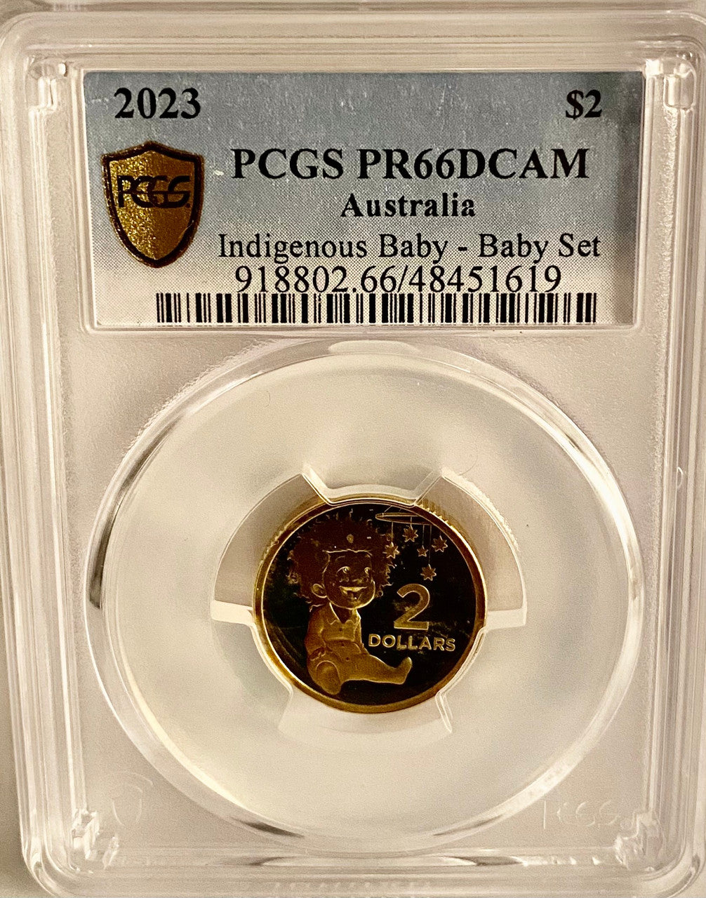 Royal Australian Mint 2023 Indigenous Baby - Baby Set $2 coin PCGS PR66DCAM