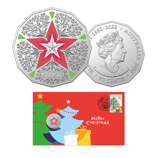 Royal Australian Mint 2023 50c Christmas PNC