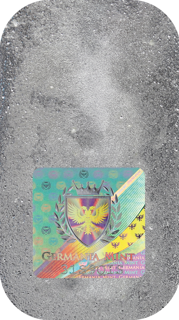Bullion Germania Mint 1 oz Silver 999.9 Cast Bar