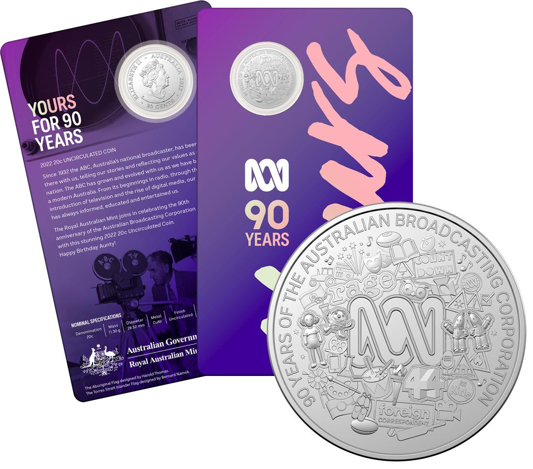 90th Anniversary of the ABC 2022 20c Uncirculated – My Collectables