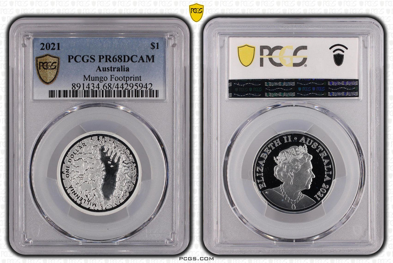 2021 Silver Proof Mungo Footprint PCGS PR68DCAM