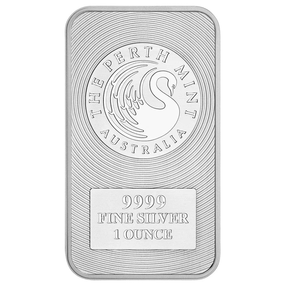 Perth Mint Minted Bar 1oz .999 Silver Kangaroo Bar