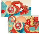 Christmas Island Lunar New Year of the Dragon Medallion Cover