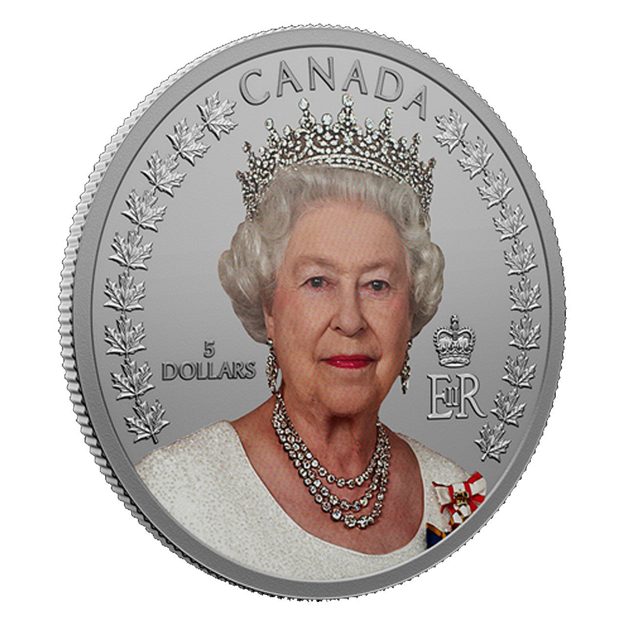 2022 Canada A Portrait of Queen Elizabeth 11 1/4oz .999 Silver Proof Coloured Coin