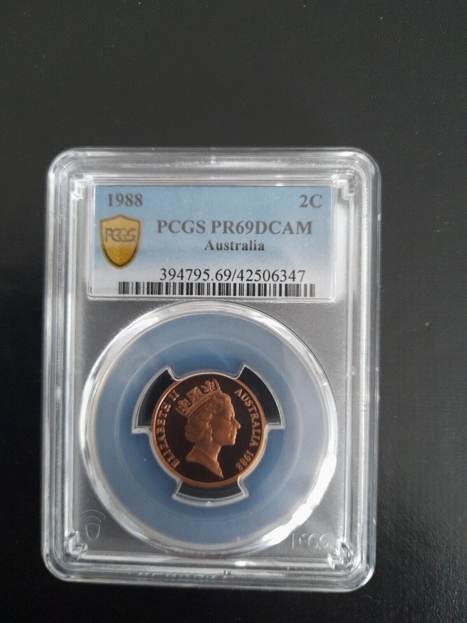 1988 Australian 2c PCGS PR69DCAM Proof Coin