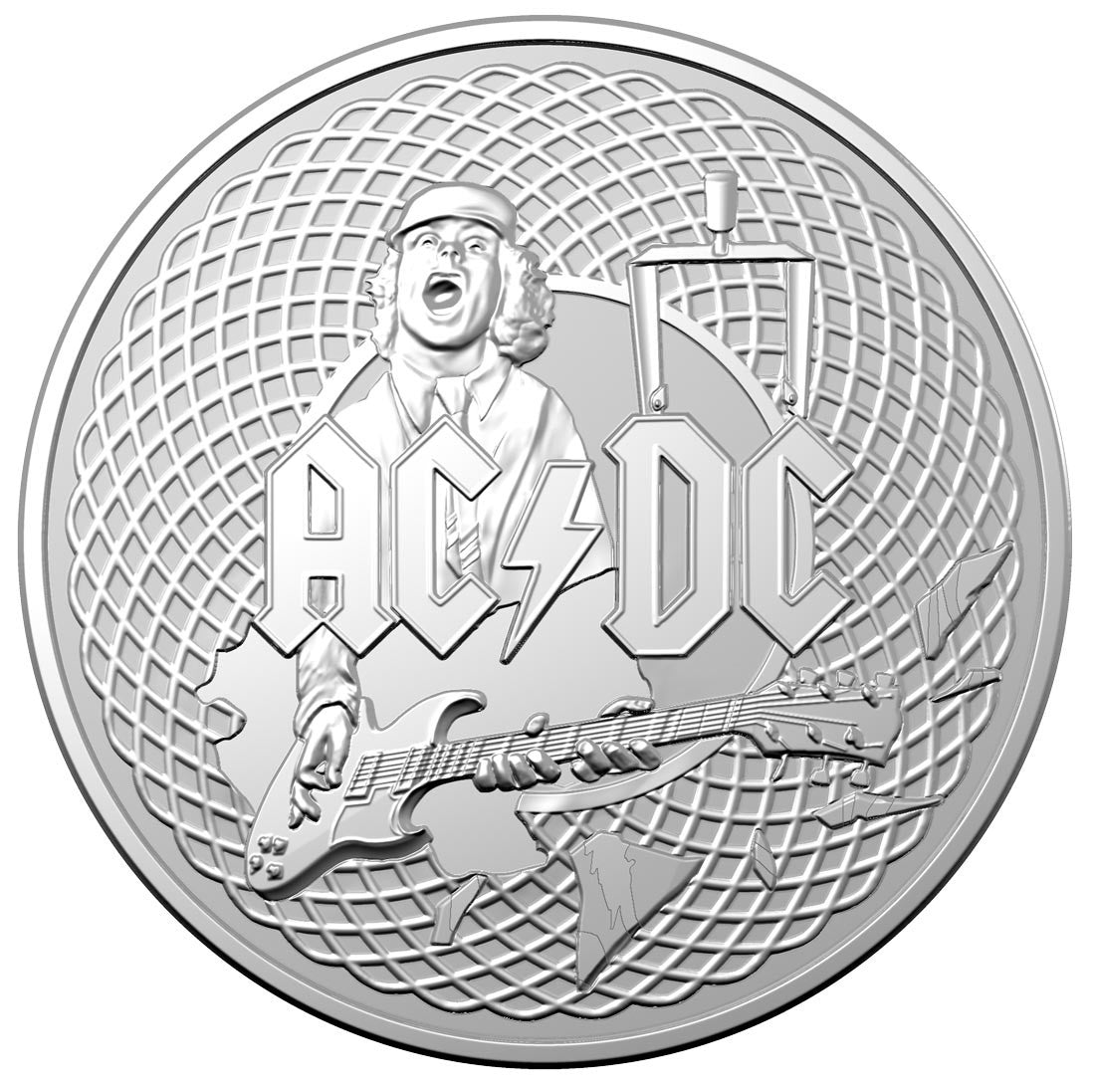 Royal Aust. Mint  AC/DC 2023 $1 Silver Frosted Uncirculated