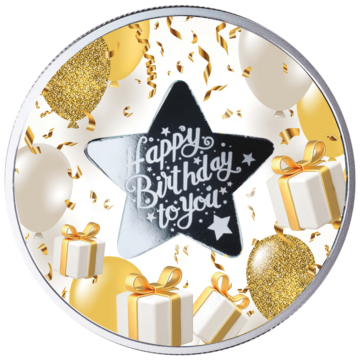 Mint of Poland Happy Birthday Silver Coin 500 Francs CFA Cameroon 2023