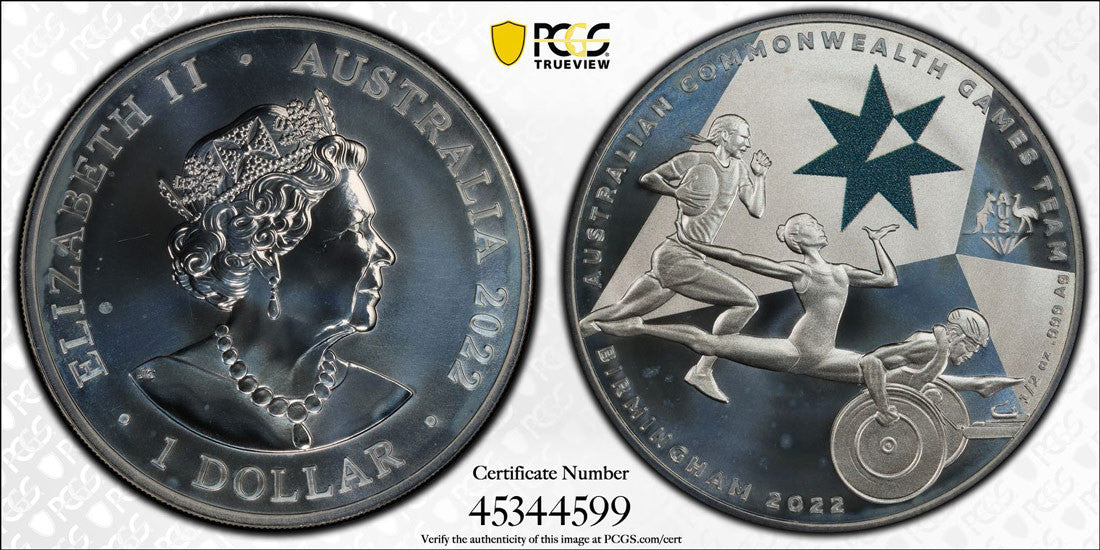 2022 Silver $1 Commonwealth Games Birmingham PCGS MS67