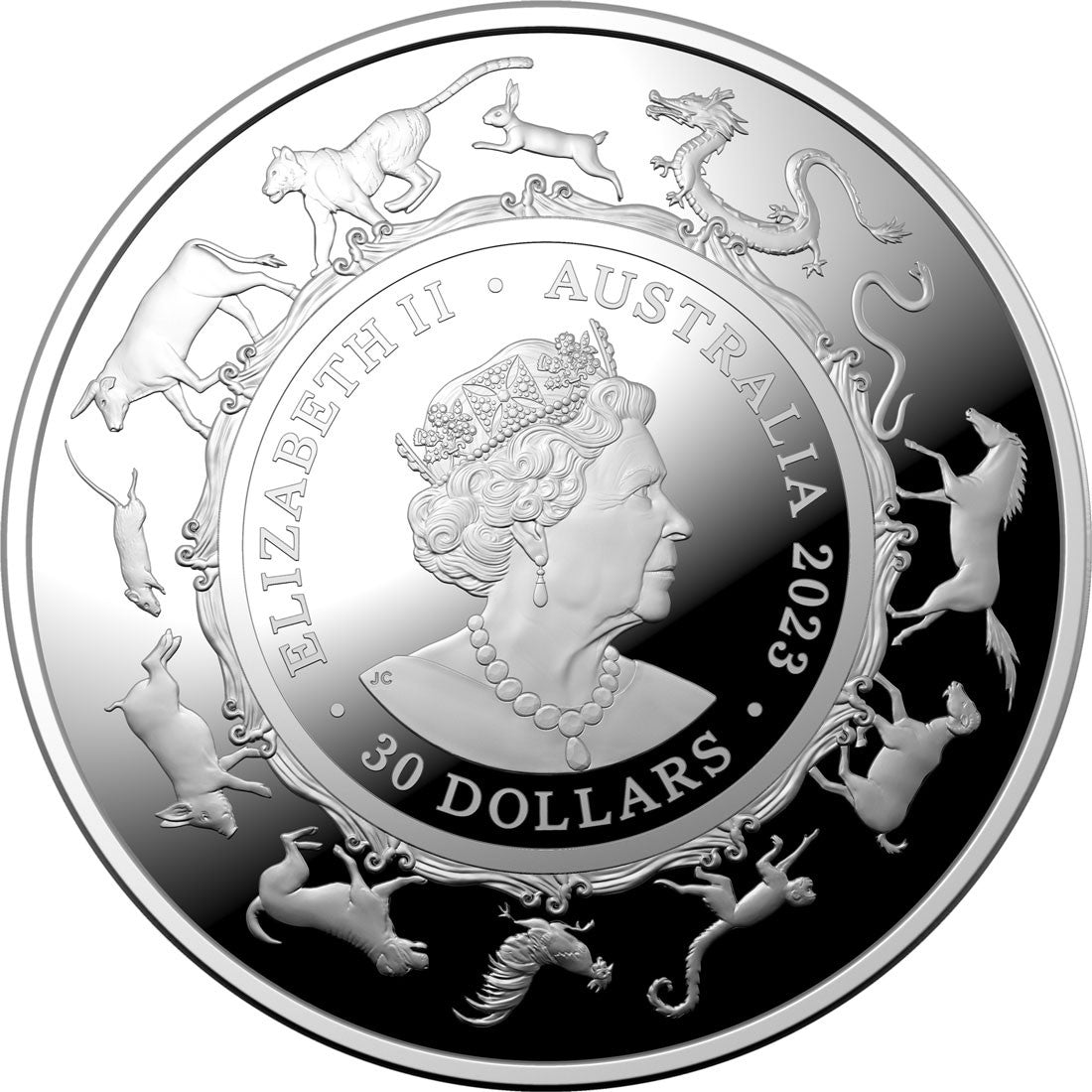 Year of the Rabbit  $30 1 kg Silver Proof Coin