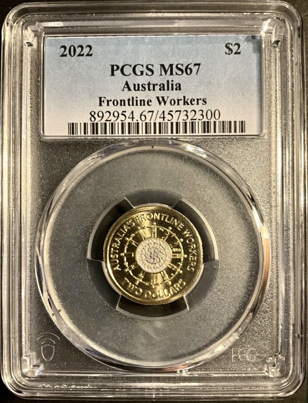 Royal Australian Mint PCGS MS67 2022 Frontline Workers