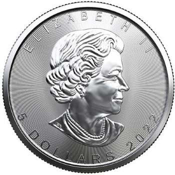 Royal Canadian Mint $5 1oz Maple Leaf 2022 Silver Bullion Coin