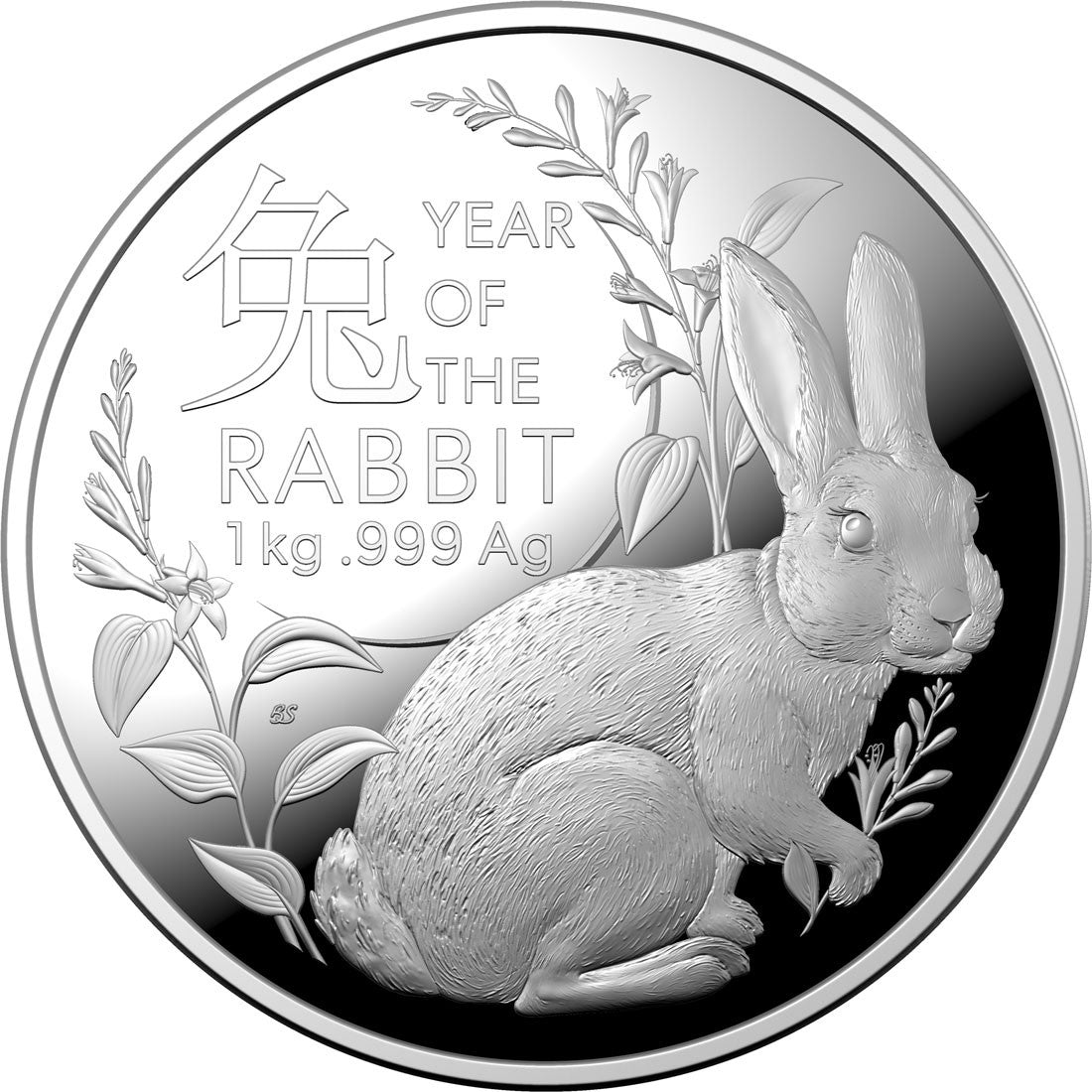 Year of the Rabbit  $30 1 kg Silver Proof Coin