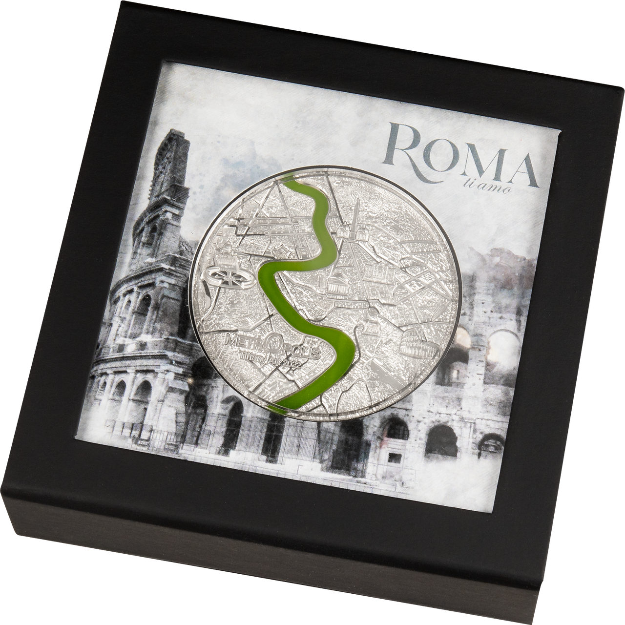 2022 Palau $20 3oz Silver Proof Coin - Tiffany Art Metropolis – Roma