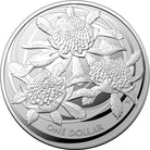 2022 $1 1oz .999 Silver Investment Coin – Wildflowers of Australia – Waratah