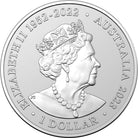 Royal Australian Mint 2022 1oz .999 Silver BU Coin - Australian Dolphin Series - Rough Toothed Dolphin