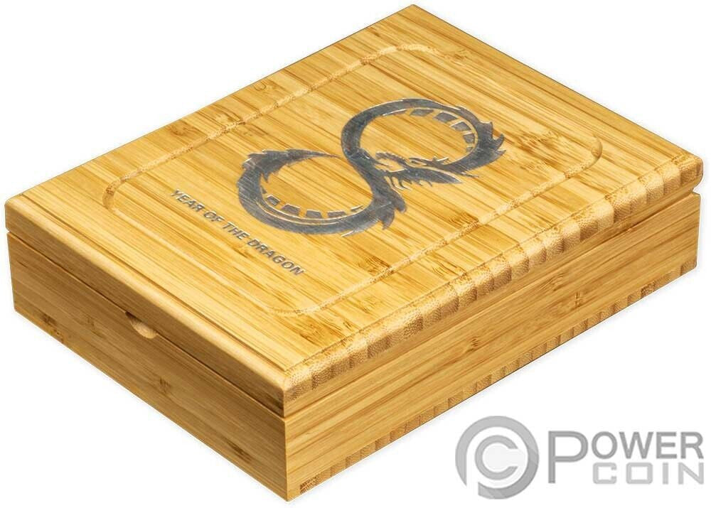 2024 Fiji Lucky 8 - Dragon 888g .999 Silver Shape Coin