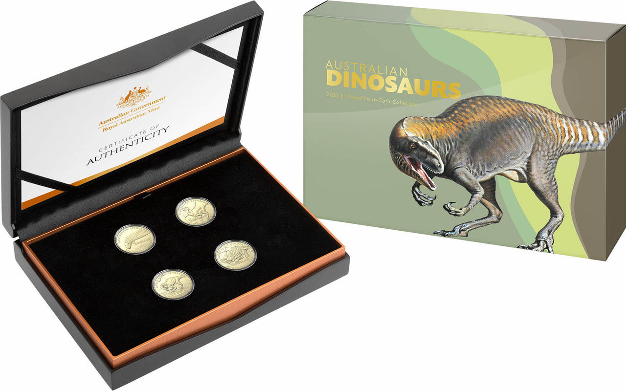 Australian Dinosaurs 2022 Proof Four-Coin Collection