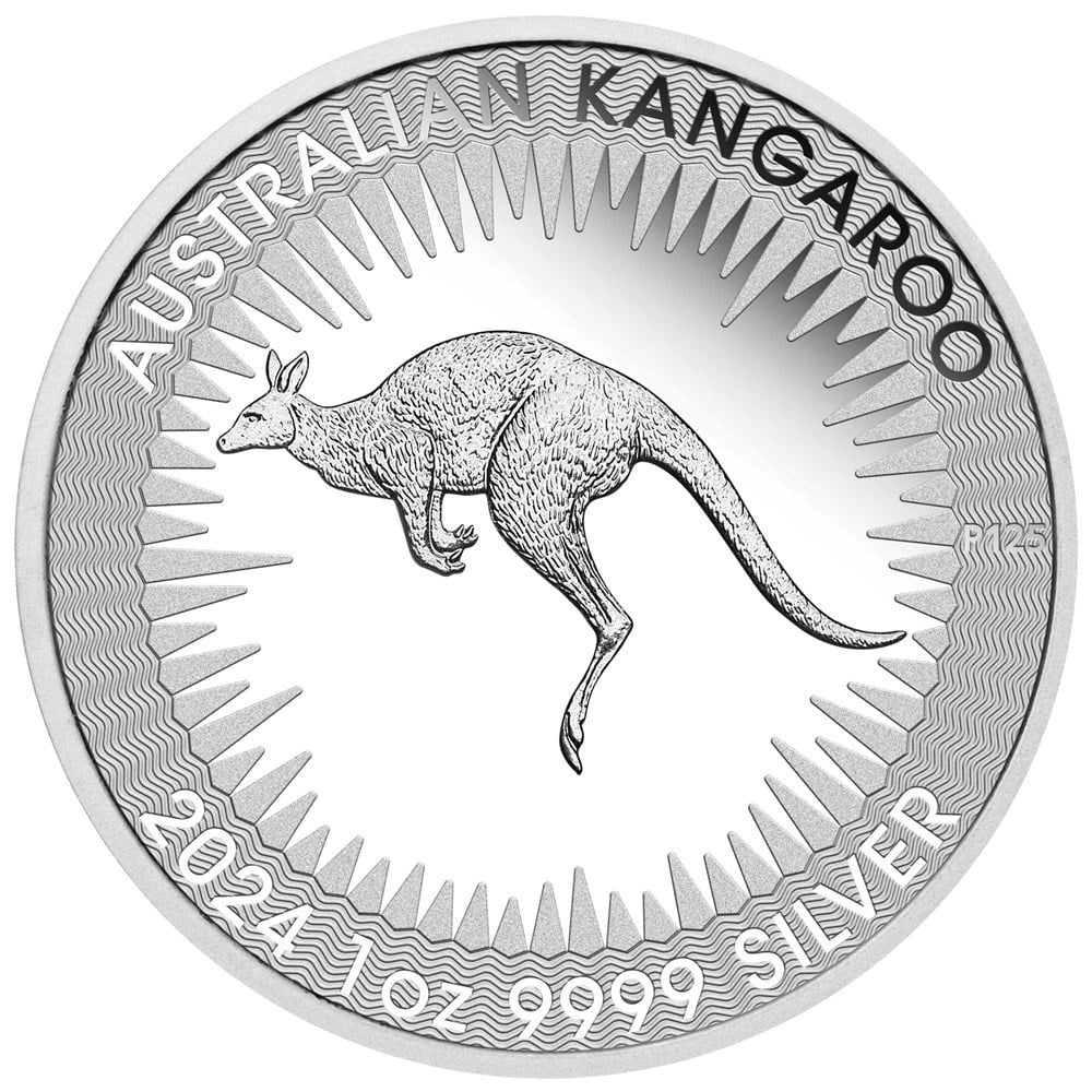 Perth Mint Australian Kangaroo King Charles III Obverse First Issue 2024 1 oz Silver Proof Coin