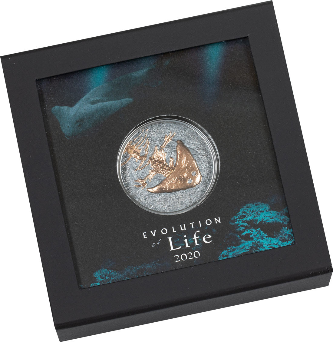 2020 Mongolia 1oz Silver Coin - Diplocaulus - Evolution Of Life
