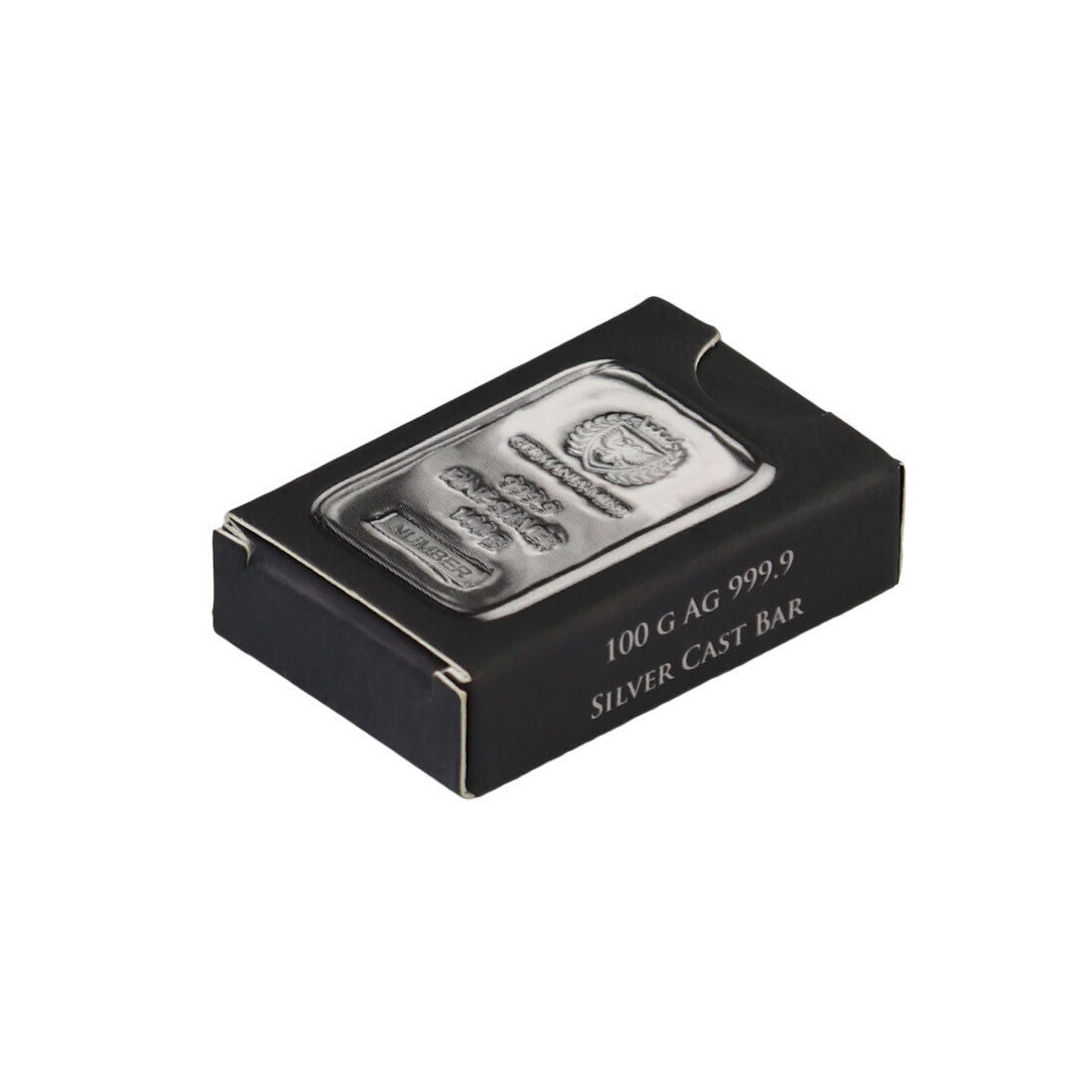 Bullion Germania Mint 100 g Silver 999.9 Cast Bar