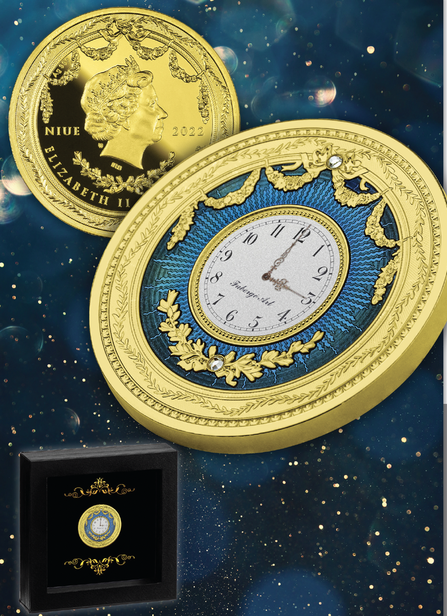 Mint of Poland Blue Clock Silver Coin $1 Niue 2022 – My Collectables