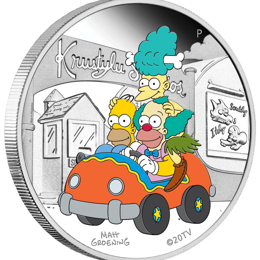 Krusty Lu Studios 2022 1oz Silver Proof Coloured Coin