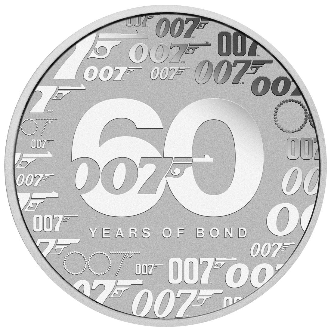 60 Years of Bond 2022 1oz Silver Coin in Card