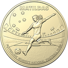 Royal Australian Mint $1 AlBr Shot UNC Matilda FIFA Soccer Coin 2023