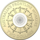 Frontline Workers 2022 $2 Coloured Coin - Ex Mint Roll