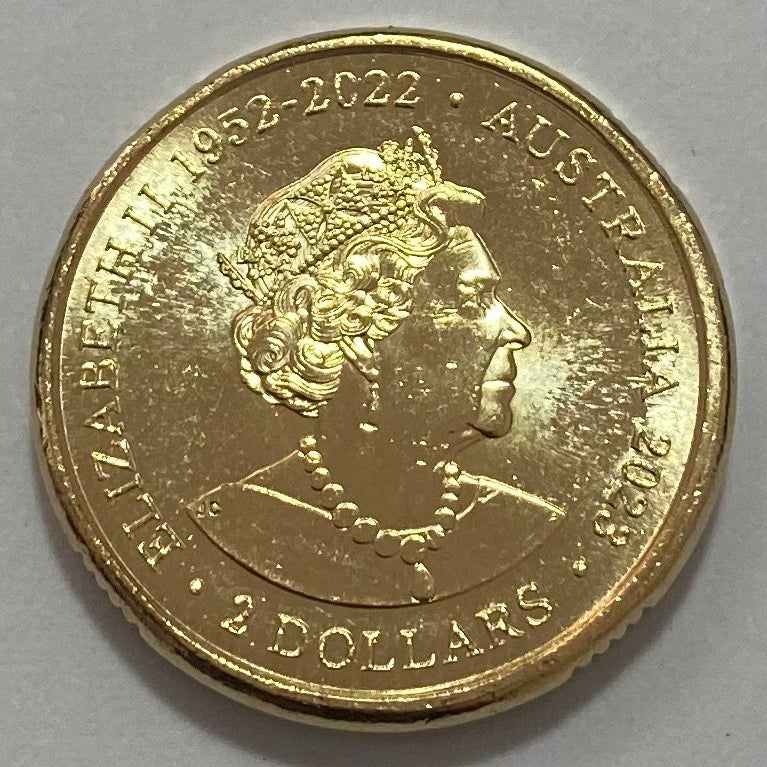 Royal Australian Mint $2 AlBr Yellow UNC Matilda FIFA Soccer Coin 2023