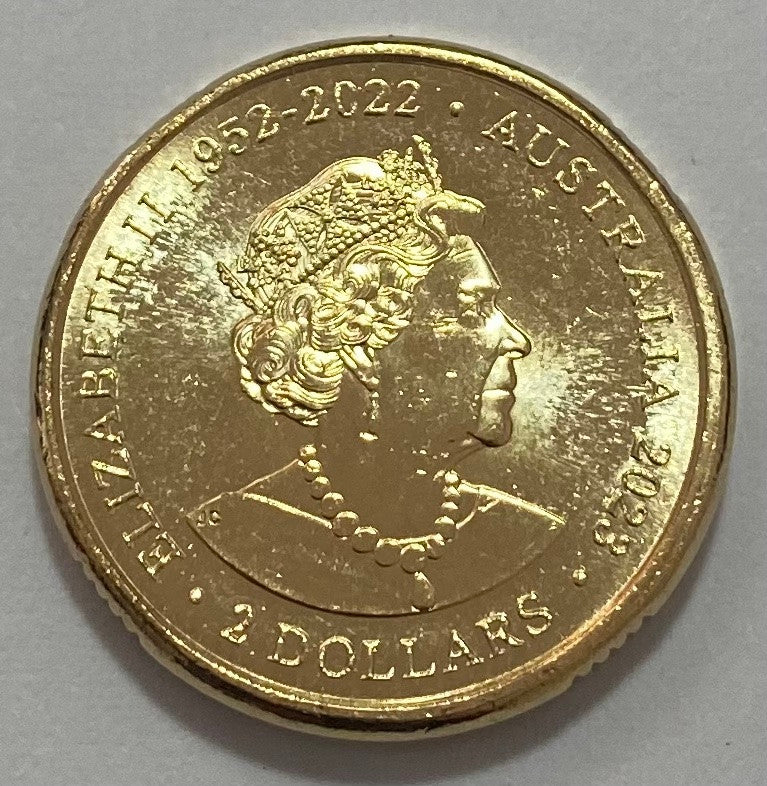 Royal Australian Mint $2 AlBr Yellow UNC Matilda FIFA Soccer Coin 2023