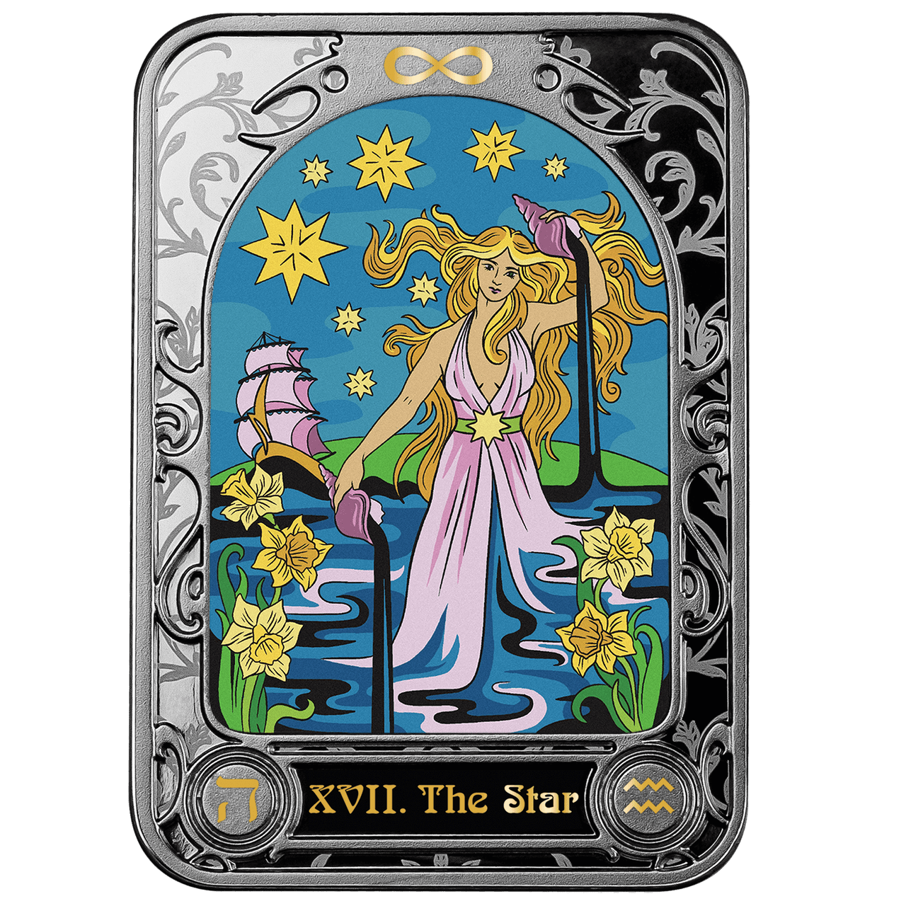 Mint of Poland Tarot The Star 2023 Cameroon 1000 Francs Silver Coin