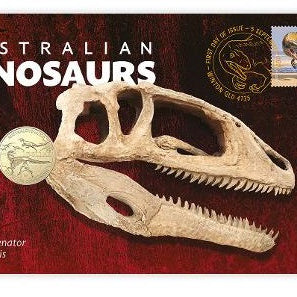 Australian Dinosaurs – Australovenator Skeleton Postal Numismatic Cover