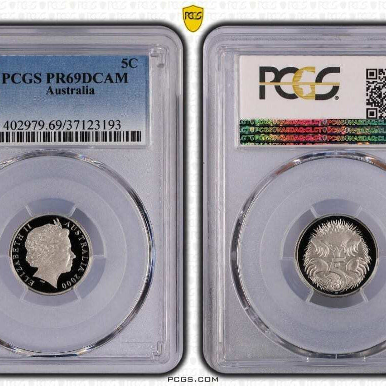 2000 Australian 5c PR69DCAM Proof Coin