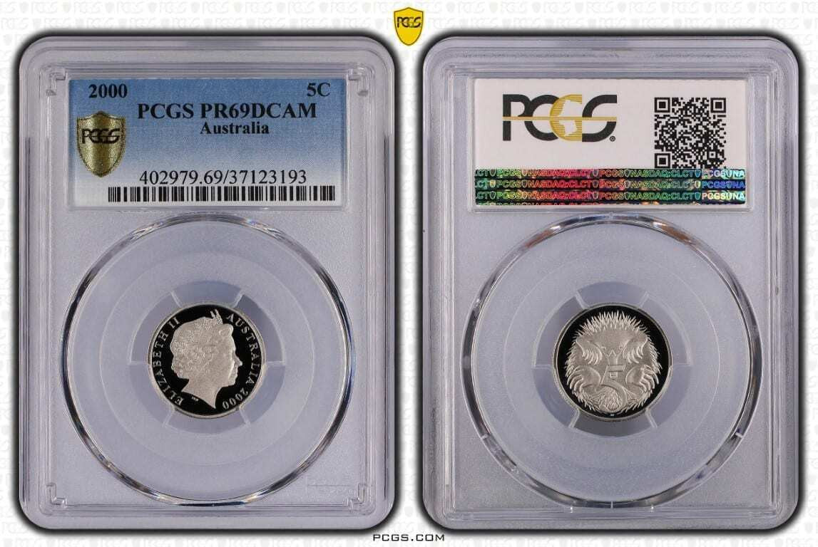 2000 Australian 5c PR69DCAM Proof Coin