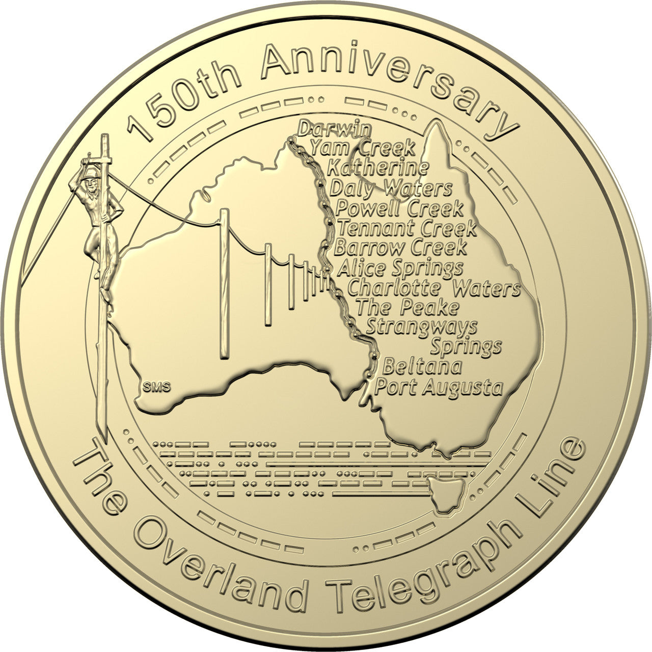 150 Years: Overland Telegraph RAM Postal Numismatic Cover