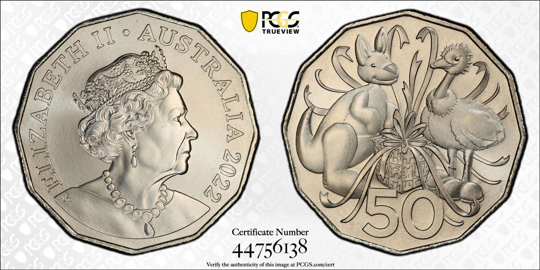 2022 50C Plush Toy COA - ex Baby Set PCGS MS69