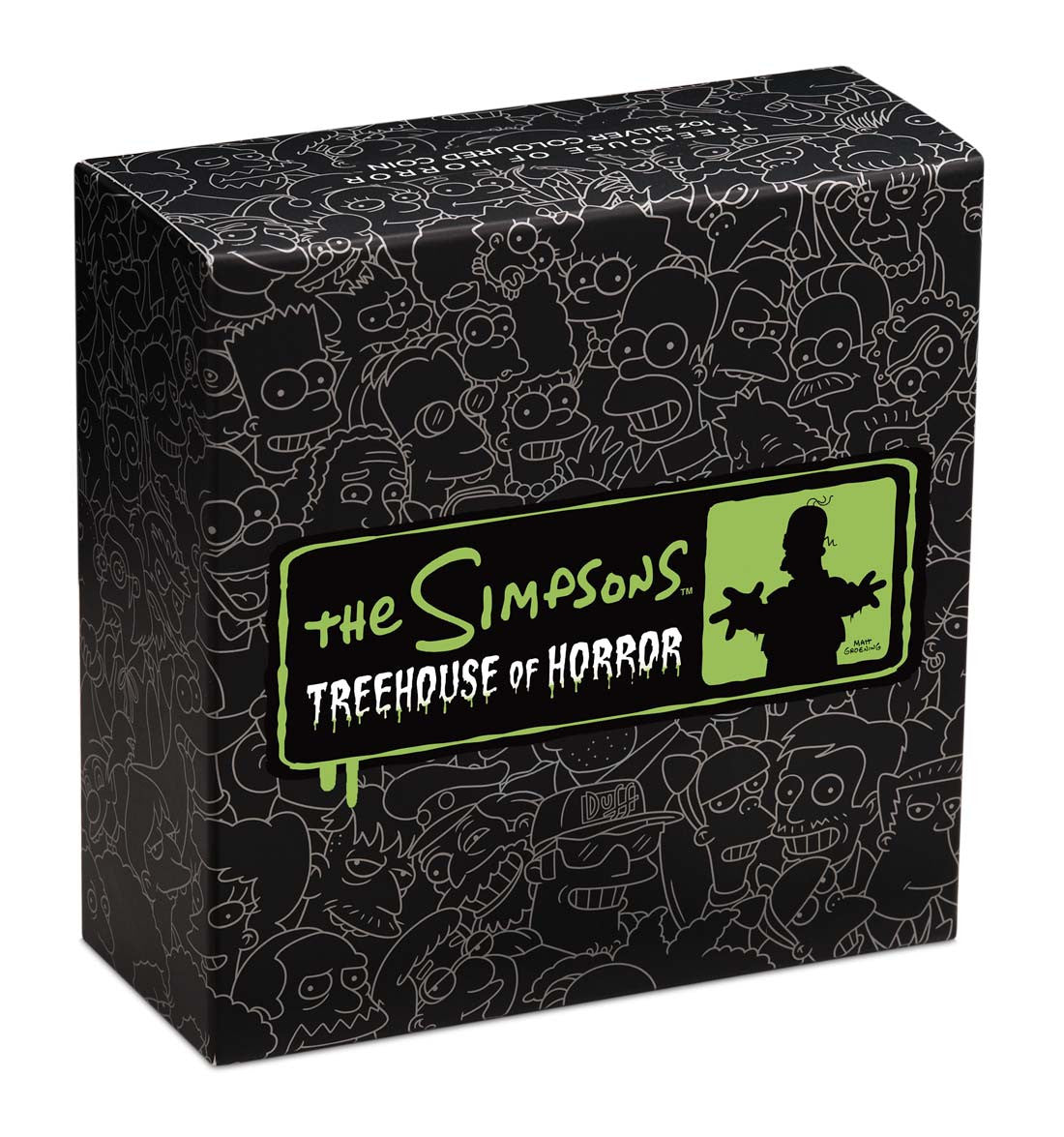 The Simpsons Treehouse of Horror 2022 1oz Silver Coloured Coin