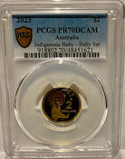 Royal Australian Mint 2023 Indigenous Baby - Baby Set $2 coin PCGS PR70DCAM