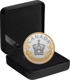 2022 The Imperial State Crown Queen Elizabeth II 23.17 g .9999 Silver Gold Plated Proof Coin Canada