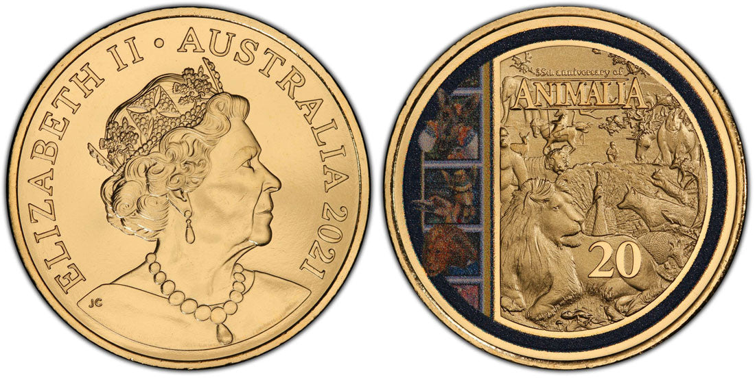 2021 20C Animalia 35th Ann. Gold Plated PCGS MS69 Pop 7/0