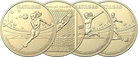 Royal Australian Mint $1 AlBr Set of 4 UNC Matilda FIFA Soccer Coins 2023